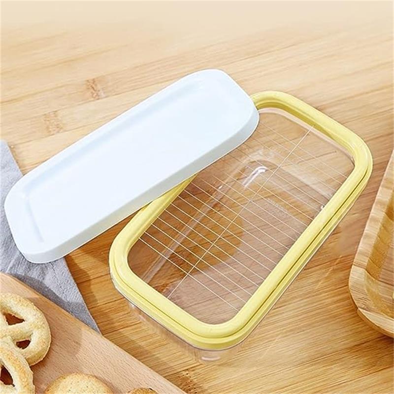 Butter Box With Lid Butter Tray & Cutting Mesh, Kitchen Airtight Storage Crisper