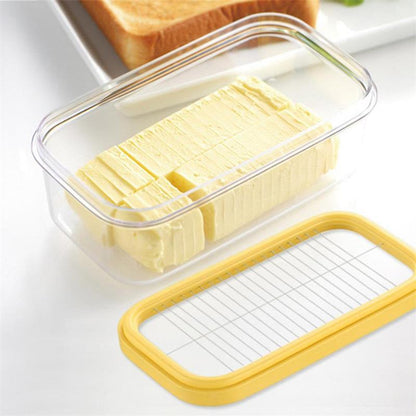 Butter Box With Lid Butter Tray & Cutting Mesh, Kitchen Airtight Storage Crisper