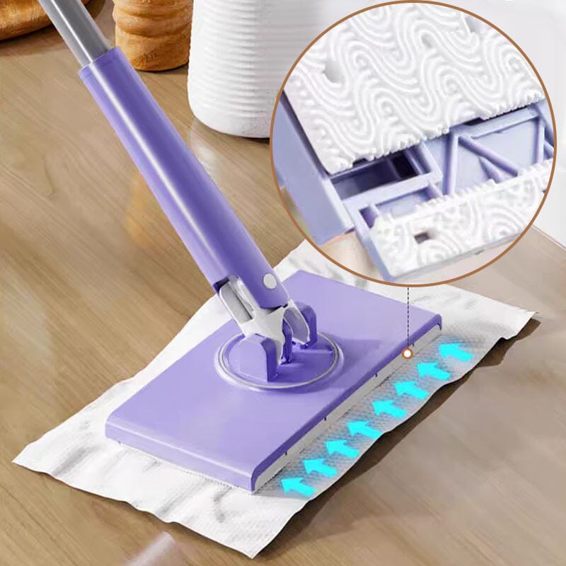 Fully Automatic Hand-washing Face Towel and Mop（Comes with Double-sided Cloth + Clip）