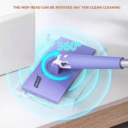 Fully Automatic Hand-washing Face Towel and Mop（Comes with Double-sided Cloth + Clip）