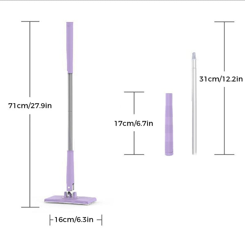 Fully Automatic Hand-washing Face Towel and Mop（Comes with Double-sided Cloth + Clip）