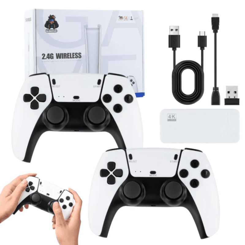 [Creative Gift] Black & White Classic Home Retro Double Game Sticks - Relive the Arcade Era