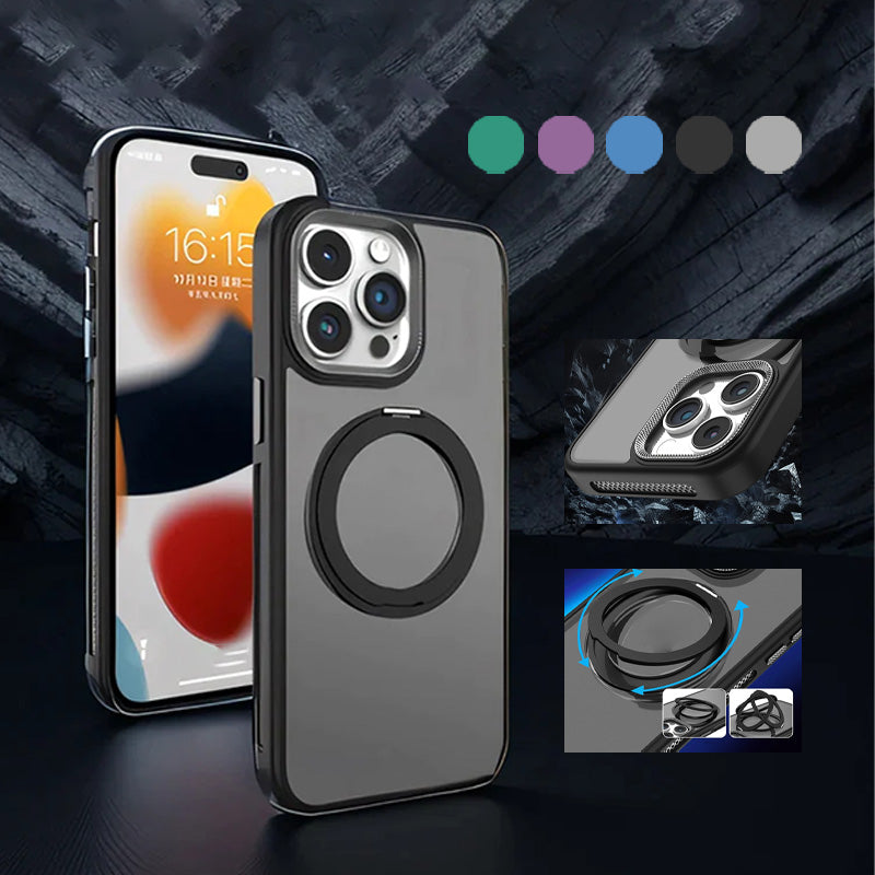 Rotating Stand Anti Drop Magnetic Phone Case For iPhone