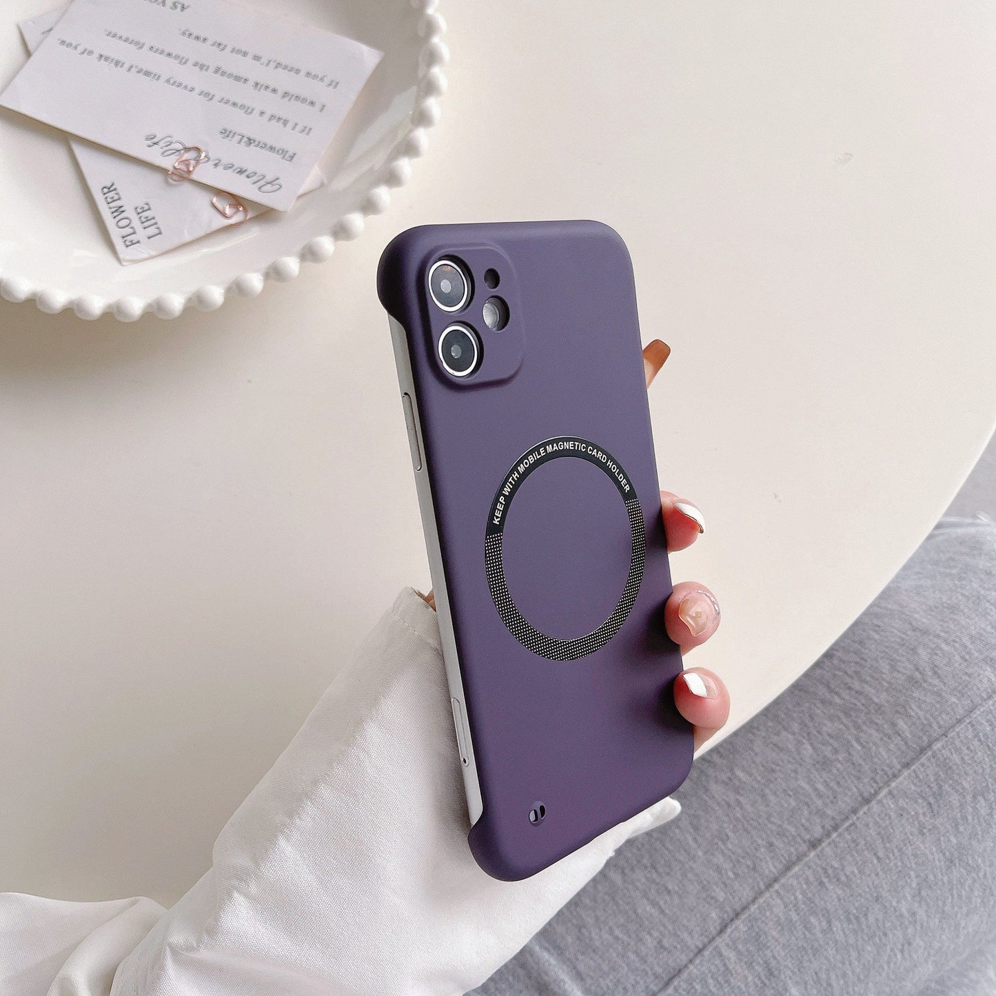 Frameless Matte Ultra Thin Magnetic iPhone Case