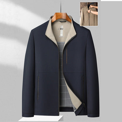 Casual Zipper Jacket for Middle-Aged Men