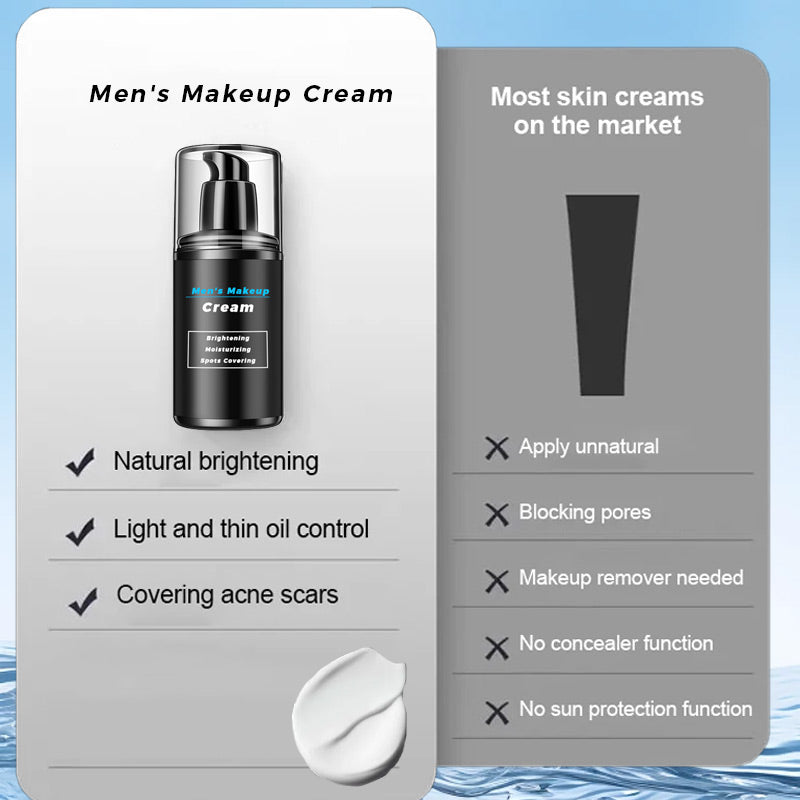 🔥BUY 1 GET 1 FREE TODAY🔥50g Men's Makeup Cream for Brightening, Moisturizing & Spots Covering