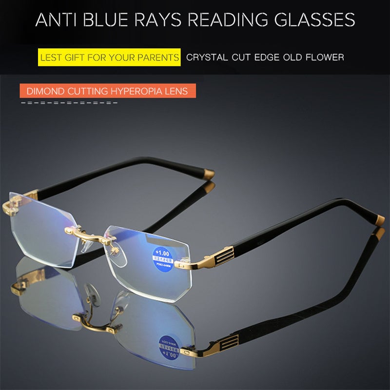 BUY 1 GET 1 FREE--Sapphire high hardness anti-blue progressive Far And Near Dual-Use Reading Glasses