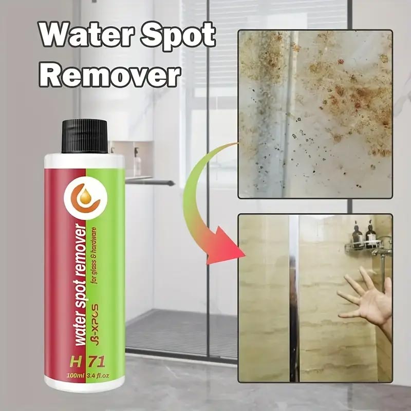 🌟Amazing stain removal magic! 🌟Water Spot Remover for Glass & Hardware