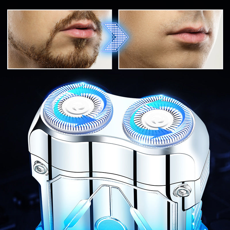 🪒 2024 New Mini Shaver—Compact Electric Razor & Charging Lighter Combo! ✨