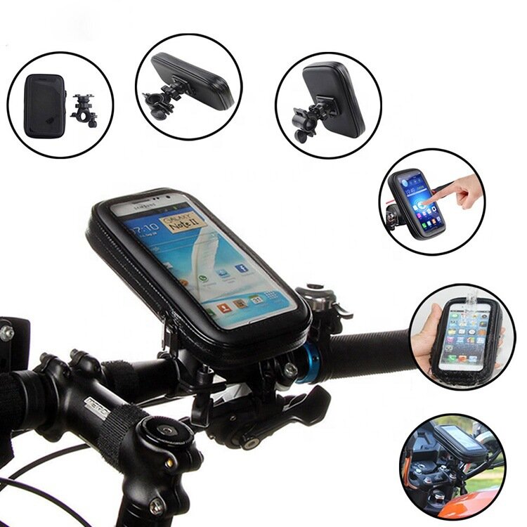 WATERPROOF SHOCKPROOF BIKE & MOTORCYCLE PHONE HOLDER