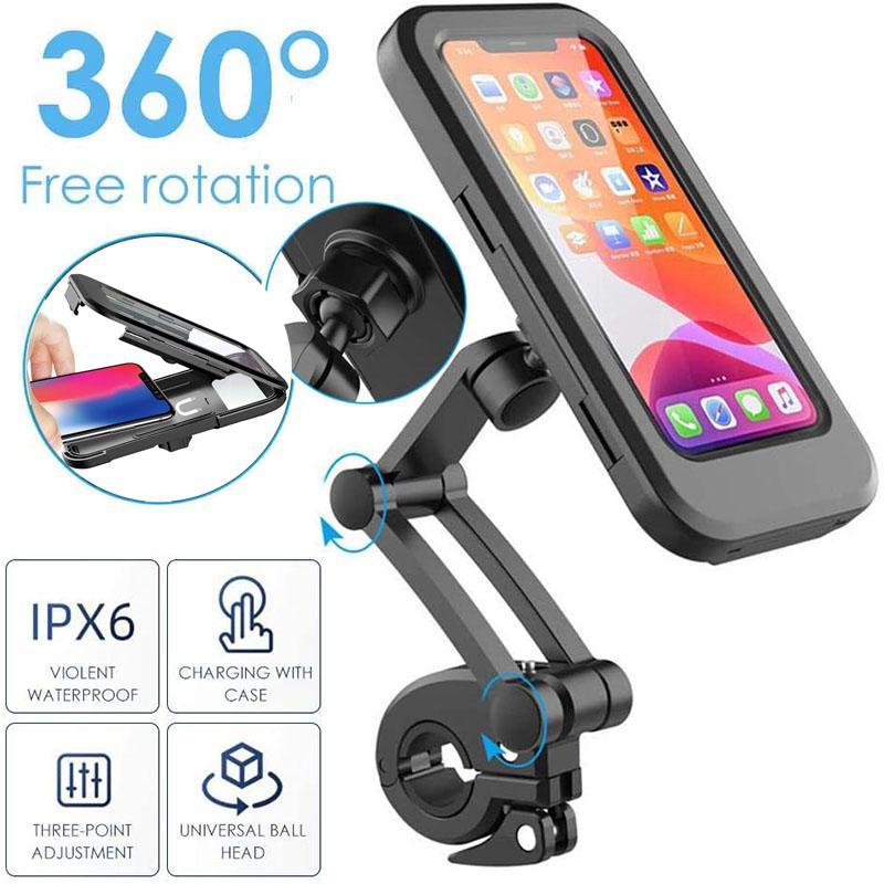 WATERPROOF SHOCKPROOF BIKE & MOTORCYCLE PHONE HOLDER