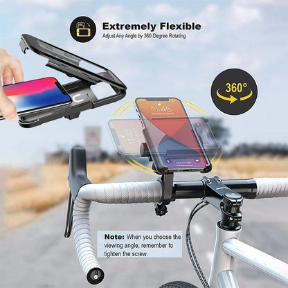 WATERPROOF SHOCKPROOF BIKE & MOTORCYCLE PHONE HOLDER