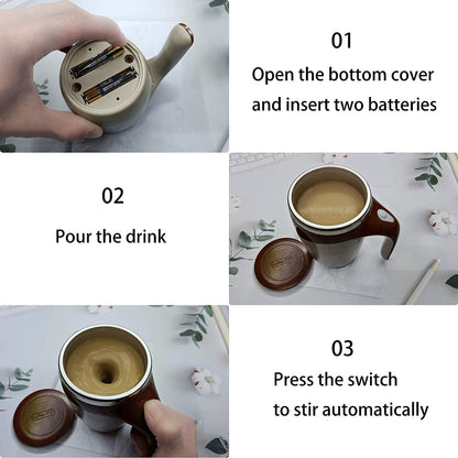 Automatic Magnetic Stirring Coffee Mug