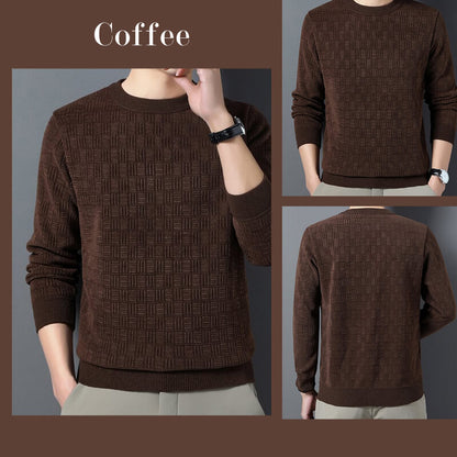 🔥🔥🔥Men's Warm Exquisite Pattern Crewneck Knitwear