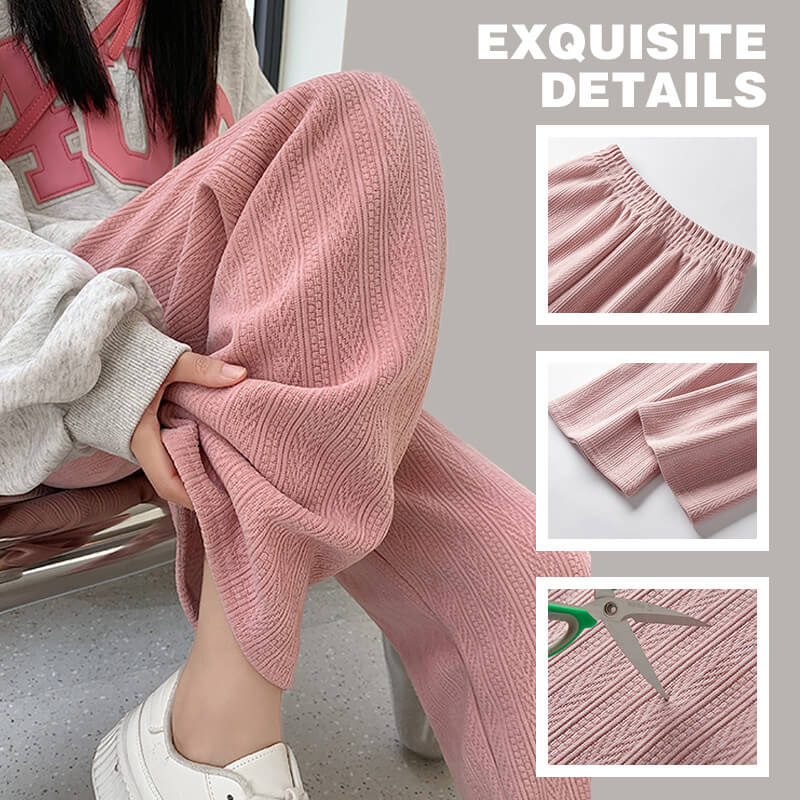 🔥Hot Sale29.99🔥Women's Chenille Knitted Wide-Leg Pants(46%OFF)