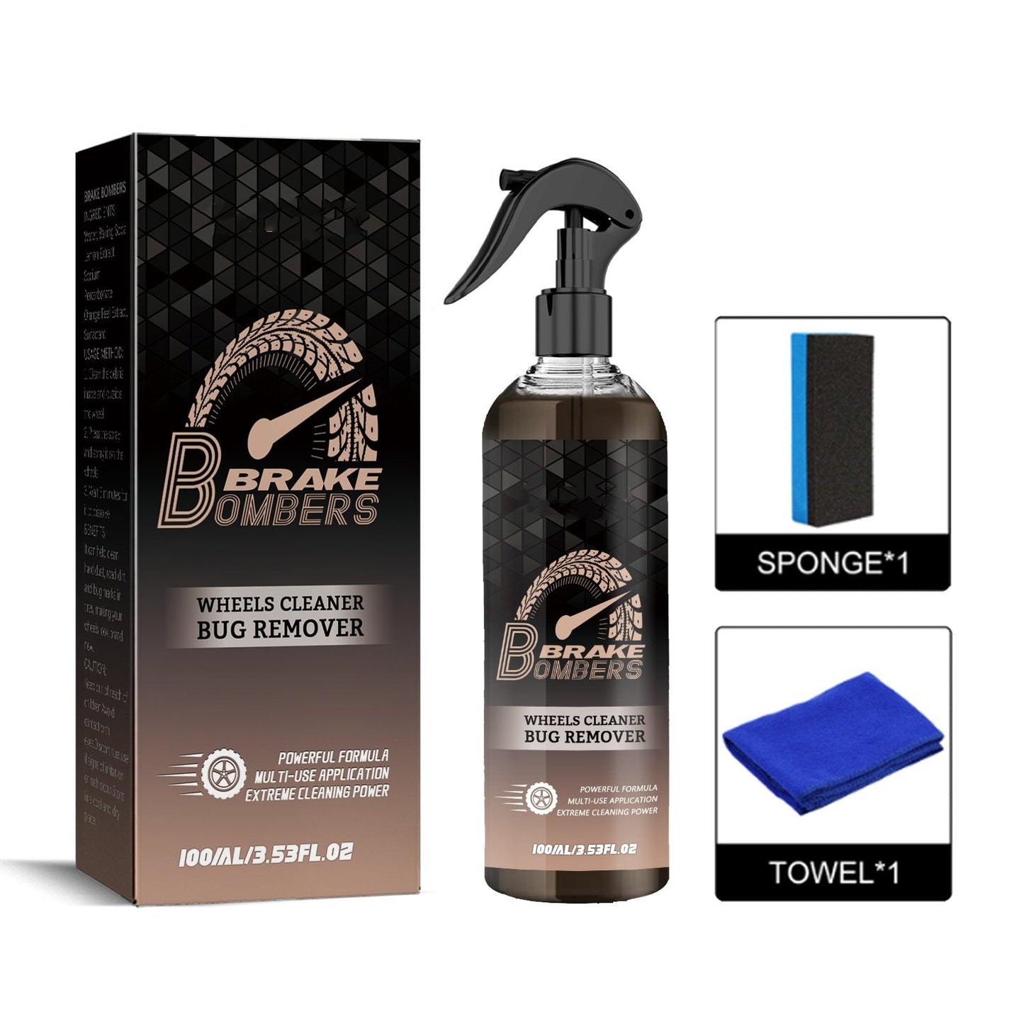 Brake Bombers Wheels Cleaner Remover