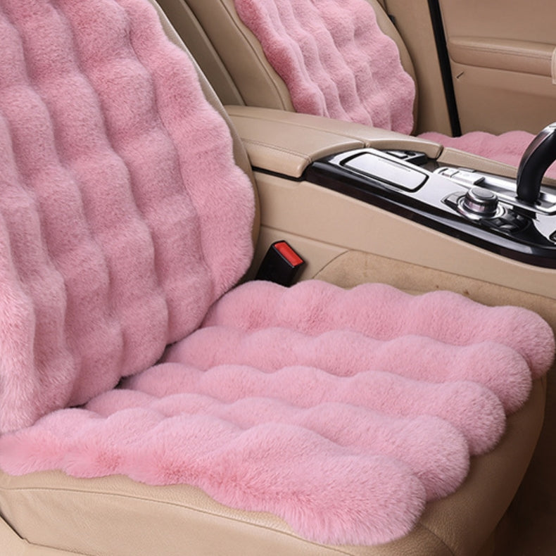 [Best Gift For Car] Luxury Thickened Plush Car Seat Cushion Set