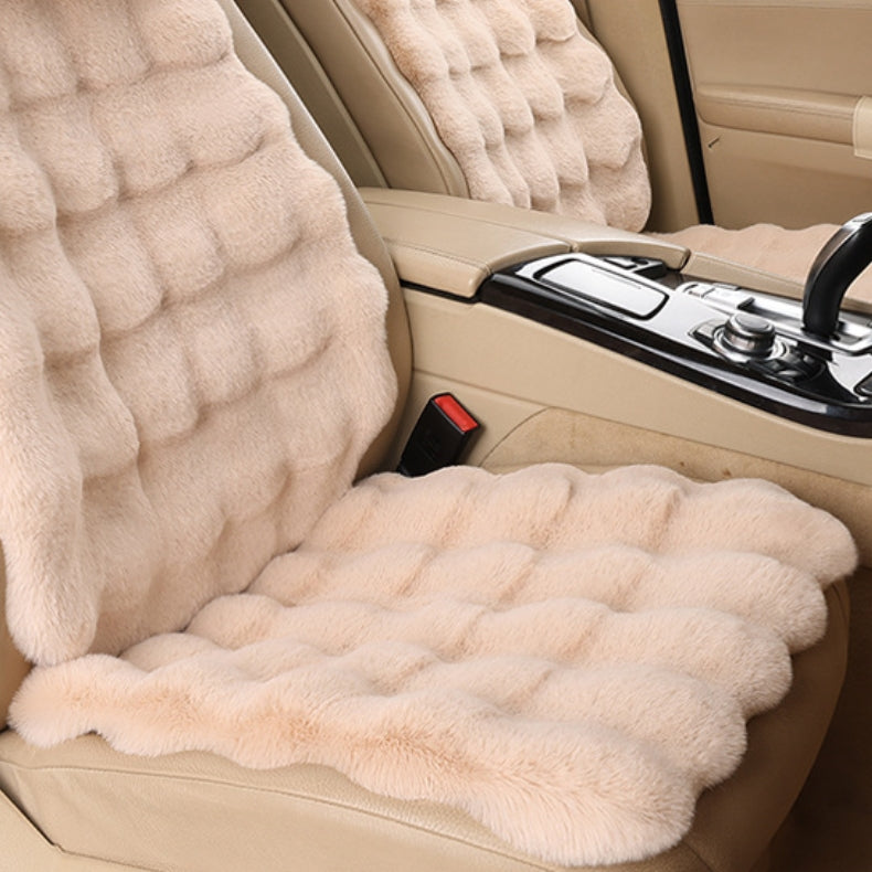 [Best Gift For Car] Luxury Thickened Plush Car Seat Cushion Set