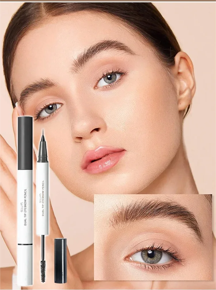 Ideal Gift - Dual-Ended Waterproof Eyebrow Pen and Eyebrow Mascara