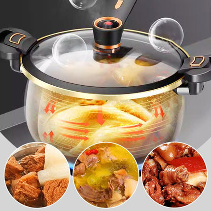 🌟Kitchen Essentials🏠️🧑‍🍳Non-stick Enamel Micro-pressure Pot