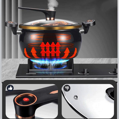 🌟Kitchen Essentials🏠️🧑‍🍳Non-stick Enamel Micro-pressure Pot