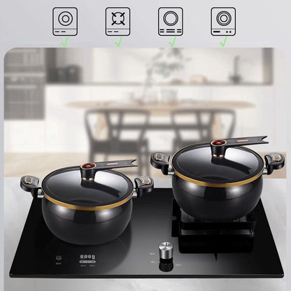 🌟Kitchen Essentials🏠️🧑‍🍳Non-stick Enamel Micro-pressure Pot