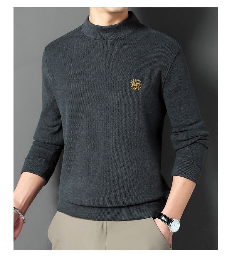 🔥Buy 2 Free shipping🔥Men's Thickened Mock Neck Warm Solid Sweatshirt